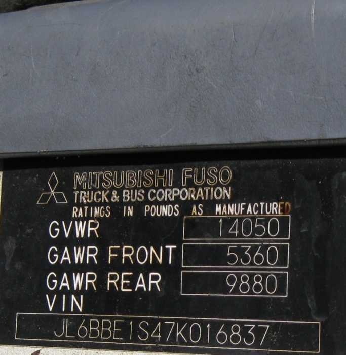 2007 Mitsubishi Fuso FE140