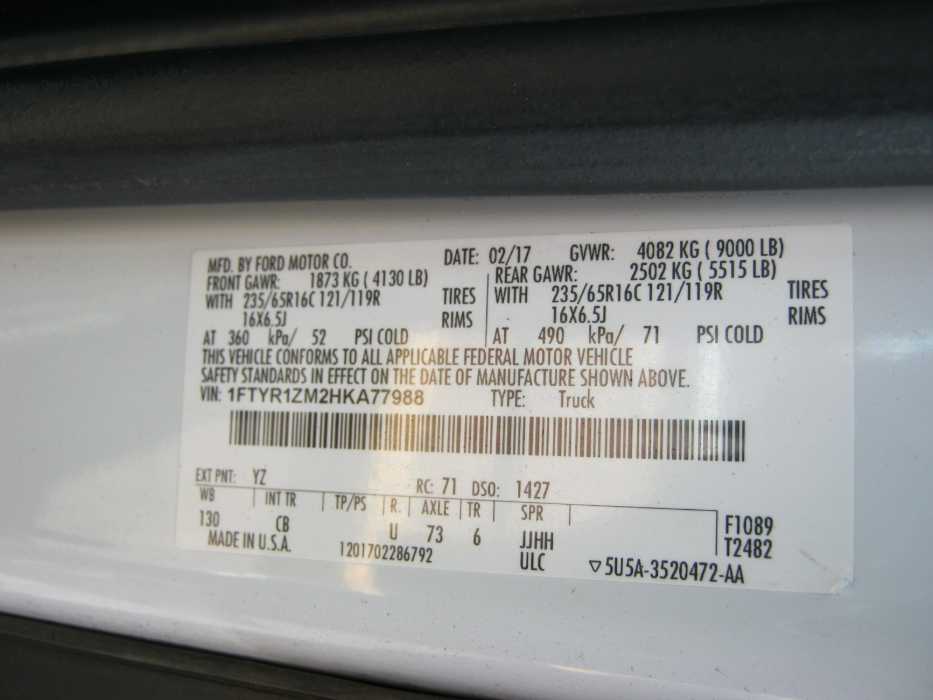 2017 Ford Transit Van