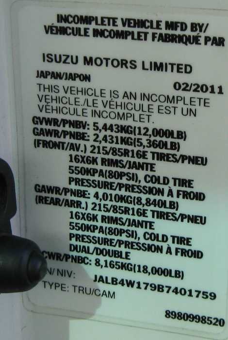 2011 Isuzu NPR ECO-MAX