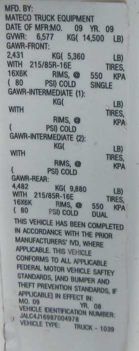 2008 Isuzu NPR HD Crew Cab